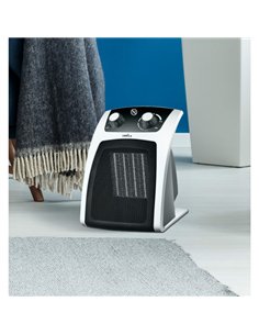 Termoventilador Ceramico 2000w Blanco/negro Ventilador/calor 2potencias 3funciones Termost.reg. Antivuelco 23x19x17 Cm 2