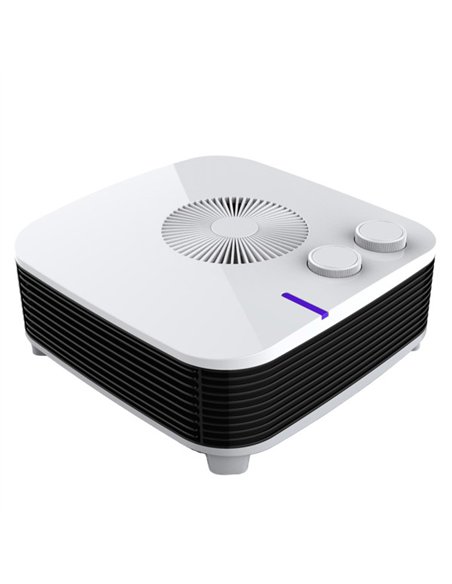 Termoventilador Electrico Estilo 2000w Blanco Horizontal 2potenc.3funciones Termost.reg. 11