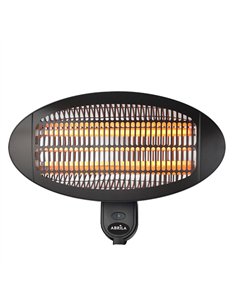 Calefactor Exterior Cuarzo Austral 2000w Neg Pared 3el Em.3pot.ip34 Orientable36x50