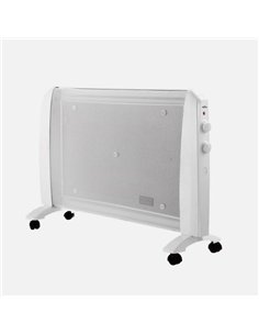 Radiador De Mica Abrigo 2000w 1elemento Blanco 2potencias  Antivuelco 2