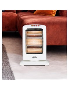 Estufa Elect.candente 1200w Blanco 3pot Oscilante  3elem.antivuelco 2