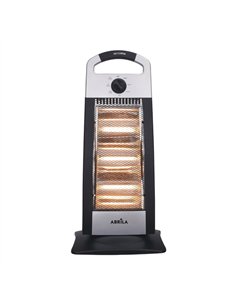 Estufa Elect.candente 1200w  Negro/plata 3potencias Oscilante 3elementos