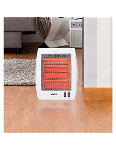 Estufa Elect.de Cuarzo Igneo 800w Blanco 2pot Anti Vuelco 2