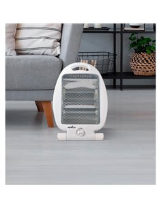 Estufa Elect.de Cuarzo Igneo 800w Blanco 2potencias Portatil C/asa 2elementos Antivuelco 37 2