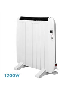 Emisor Termico Gaban 1200w X En Aluminio Blanco Remoto Lcd