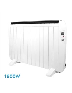 Emisor Termico Gaban 1800w X En Aluminio Blanco Remoto Lcd