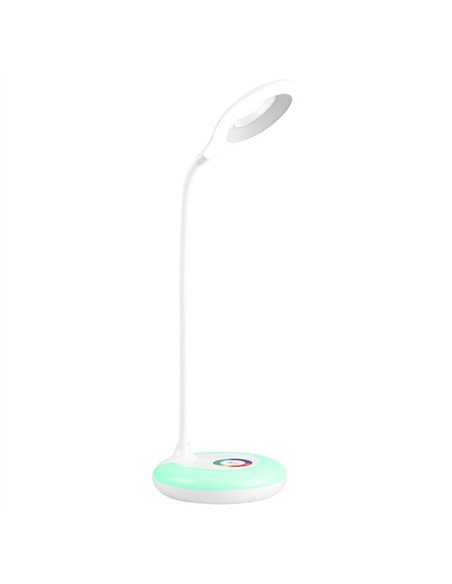 Flexo Mistico Blanco 6w 450lm 6000k Rgb  Light Night Tactil Reg.intensidad Inalambrico 39x13x13cm