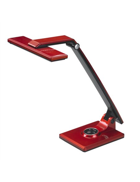 Flexo Vinchi Rojo/negro 9w 630lm 4500k Tactil Regulable Intensidad Articulable 41
