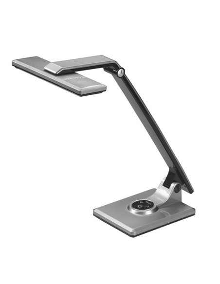 Flexo Vinchi Plata/negro 9w 630lm 4500k Tactil Regulable Intensidad Articulable 41