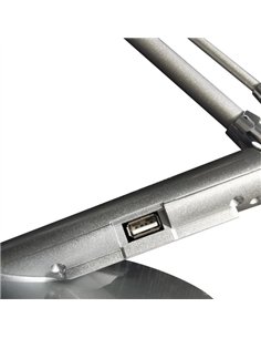 Flexo Clase 7w 3000-4500-6000k Plata 595lm Puerto Usb  Temporizador 2