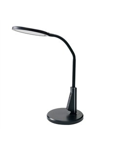 Flexo Pandeo 7w 3000-4500-6000k Negro 595lm Usb  Tactil