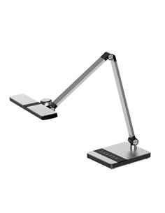 Flexo Rubens Plata 9w 630lm 3000-4500-6000k Tactil Reg.int.memori.artic.orient.Regx27