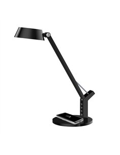 Flexo Soroya Negro 8w 590lm 3000-4500-6000k Cargador Sist.qi Reg.int.memoria 40