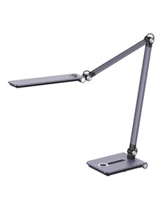 Flexo Dardo Gris 10w 800lm 3000-4500-6000k Articulable Reg.inten. Memoria Orientable Regx15