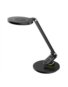 Flexo Hamlet Negro 10w 800lm 3000-4500-6000k  Hora Reg.intensidad Aviso Descanso 44