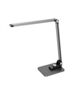 Flexo Olimpo Gris 10w 800lm 3000-4500-6000k Reg.int.memoria Articulable Plegable 43