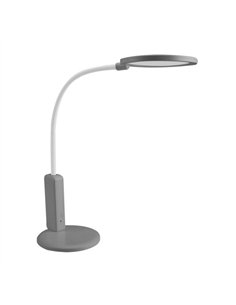 Flexo Verne 7w 5000k Gris/blanco 590lm Inalambrico Tactil Reg.intensidad Orient 33x14x14 Cm