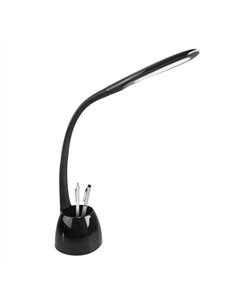 Flexo Cobain Negro 8w 595lm 5000k Reg.inten.tactil Flexible Orientable Portalapices 40x11