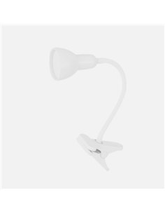 Flexo Gates Blanco 6w 450lm 5000k Fijacion C/pinza Flexible Orientable 31x7x11 2