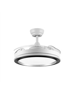 Ventilador Dc Picolo 72w 6226lm Blanco/negro 3 Aspas Desp. 106d 3000-4000-6500k Remoto 2