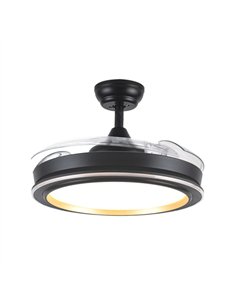 Ventilador Dc Picolo 72w 6226lm Negro/oro 3 Aspas Desp. 106d 3000-4000-6500k Remoto 2