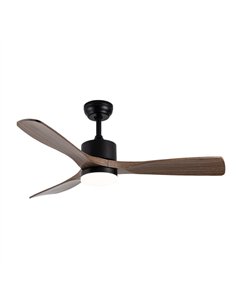 Ventilador Dc Azabache 20w Negro 3asp.roble 6vel 3 Col 40/50x121d 2350lm Remoto 2