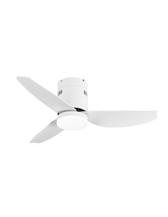 Ventilador Dc Borax 20w Blanco 3aspas 6vel 3000-4000 -6500k 2350lm Remoto 2