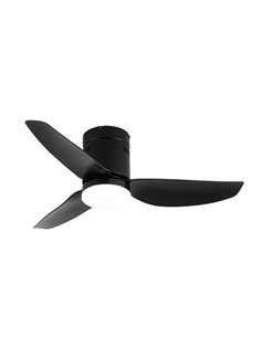 Ventilador Dc Borax 20w Negro 3aspas 6vel 3000-4000-6500k 2350lm Remoto 2