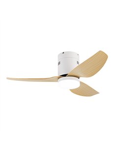 Ventilador Dc Borax 20w Blanco 3aspas Haya 6velocidades 3000-4000-6500k 2350lm Remoto 2