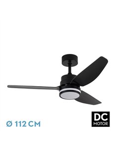 Ventilador Dc Jarama 20w Negro 3asp.6velocidades 3000-4000-6500k 2350lm Remoto