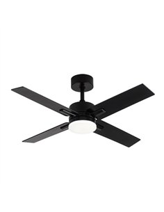 Ventilador Dc Talco 20w Negro 4aspas Negra/gris 6vel. 3000k 2