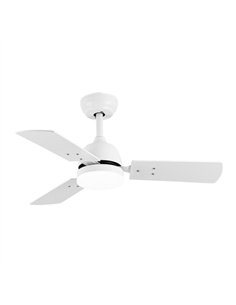 Ventilad Dc Portico 20w Blanco 3aspas Blanco/haya 6vel. 3000k 2