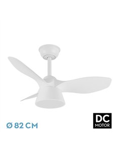 Ventilador Dc Cubico 36w 2680lm Blanco 3 Aspas 82d  3000k