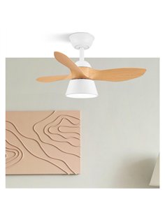 Ventilador Dc Cubico 36w 2680lm Blan/haya 3asp 82d  3000k 2