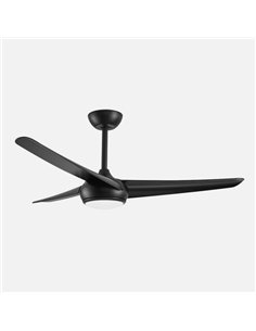 Ventilador Dc Patras 24w Negro 3aspas 6vel 3colores 131 2