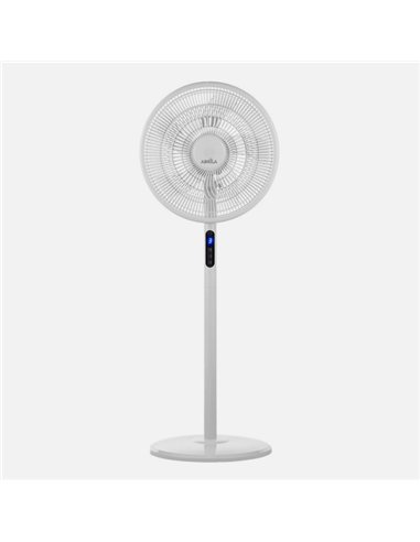 Ventilador De Pie Icono Blanc 3vel 45w  119x44x40 Cm Oscilante 5asp.c/ Remoto,temporizador