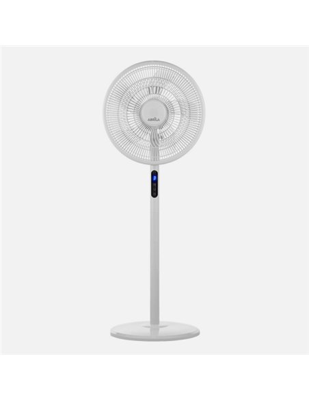 Ventilador De Pie Icono Blanc 3vel 45w  119x44x40 Cm Oscilante 5asp.c/ Remoto,temporizador