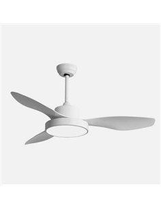 Ventilador Dc Hayate 24w 2650lm Blanco 3asp 6vel 97d 3000-4000-6000k Remoto 2