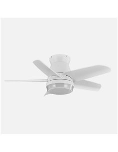 Ventilador Dc Neutron 24w 2400lm Blanc 5 Aspas 91d  3000k 2
