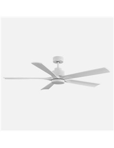 Ventilador Dc Cairo 24w 2400lm Blanco 5aspas 132d 3000k 2