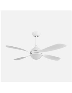 Ventilador Dc Livorno 30w 3250lm Blanco 132d 4aspas 3000k 2