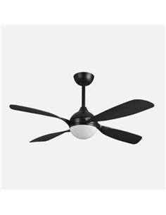Ventilador Dc Livorno 30w 3250lm Negro 132d 4aspas 3000k 2