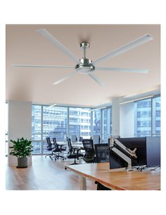 Ventilador Dc Sanson Niquel/plat Sin Luz 6asp 305d C/remoto Y Temporizador 2