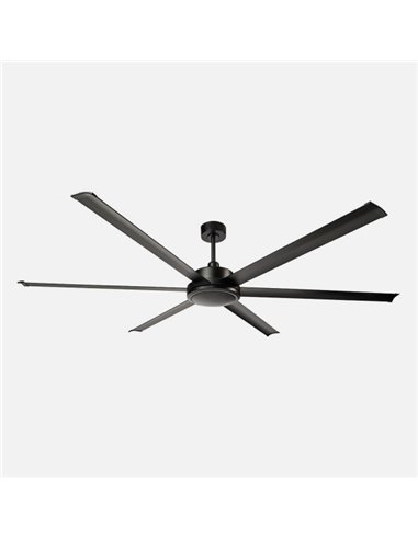 Ventilador Dc Sanson Negro Sin Luz 6asp 305d C/remoto Y Temporizador