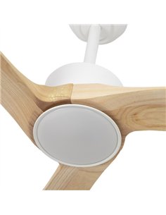 Ventilador Dc Orinoco 24w Blanco 3aspas Haya 107d 2424lm 3000k 2