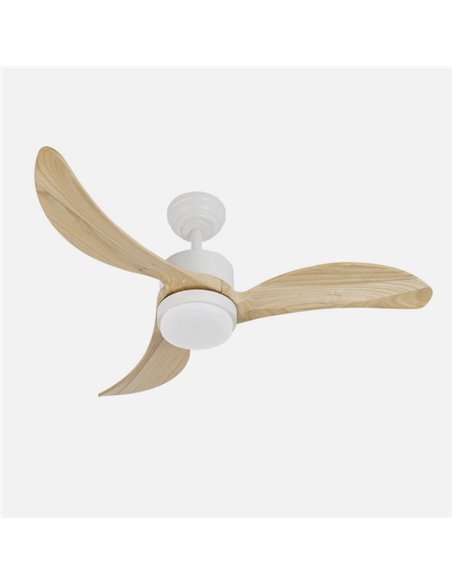 Ventilador Dc Bembezar 24w Blanco 3aspas Haya 107d 2424 Lm3000-4000-6500k Remoto+regulador Intensidad+temporizador+memoria