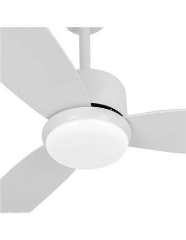 Ventilador Dc Genil 24w Blanco 3aspas 6vel 132d 2424 Lm 3000-4000-6500k Remoto+temporizador+memoria