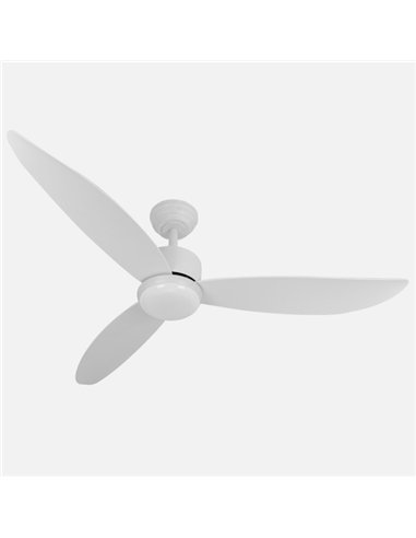 Ventilador Dc Genil 24w Blanco 3aspas 6vel 132d 2424 Lm 3000-4000-6500k Remoto+temporizador+memoria