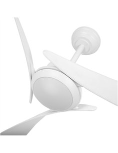 Ventilador Dc Tarento 24w Blanco 3aspas 6ve 132d 2424 Lm 3000-4000-6500k Remoto+regulable Intensidad+temporizador+memoria 2
