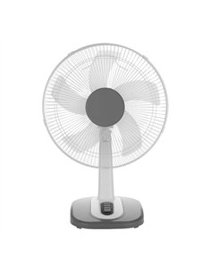 Ventilador Sobremesa Arroyo Pequeño Blanco/gris 3vel40w 5 Aspas Oscilante Y Rotatorio 55x34x26cm
